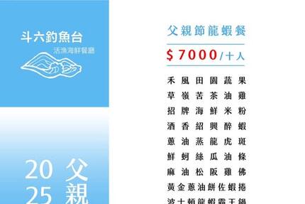 斗六釣魚台活漁海鮮餐廳 - 父親節・就是要吃得爸氣！