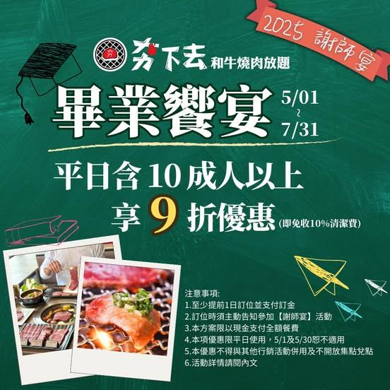夯下去新潮和牛燒肉 - 謝師宴不留遺憾,一起吃到青春最後一刻